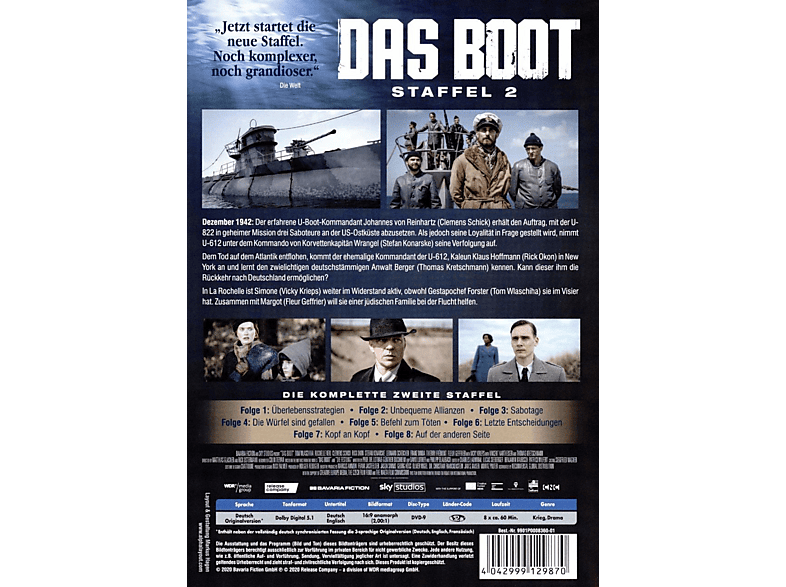 Thumbnail - DAS BOOT 2.STAFFEL DVD