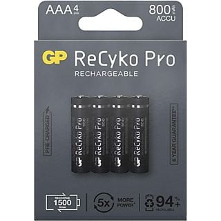 GP ReCyko Pro 4x AAA 800 mAh
