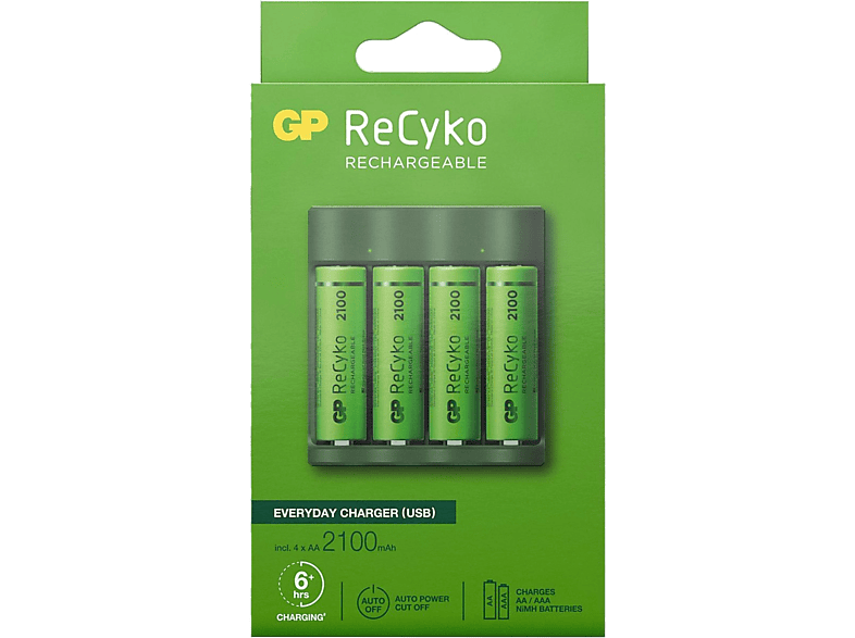 GP USB-batterijlader + 4x AA 2100 mAh kopen? | MediaMarkt