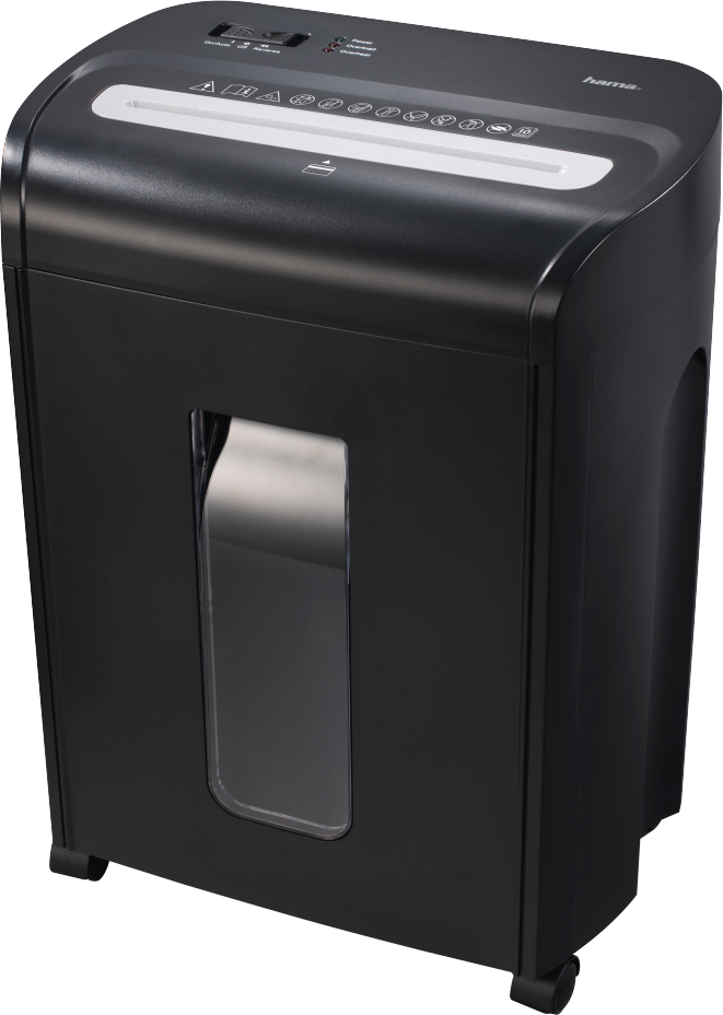 PAVO Papierversnipperaar 7, kruissnede, capaciteit: 7 vellen, ideaal voor kantoor, zwart, PE14-7CC
