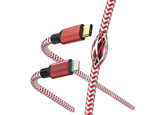 HAMA USB-C-kabel - Lightning 1.5 m Rood (183310)