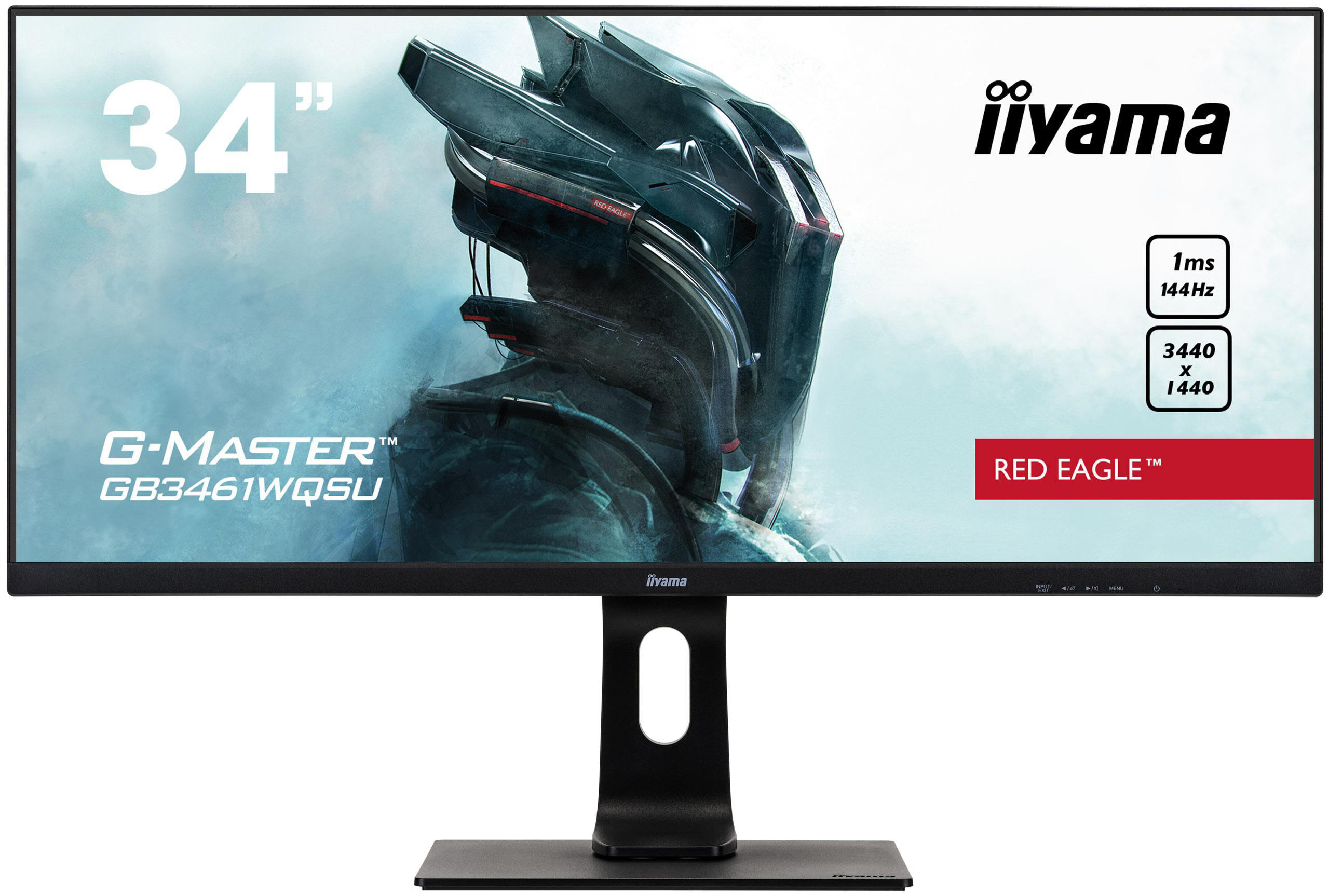 IIYAMA G-MASTER GB3461WQSU-B1 RED EAGLE ™ 34 Zoll  UWQHD  Gaming Monitor  1 ms Reaktionszeit  