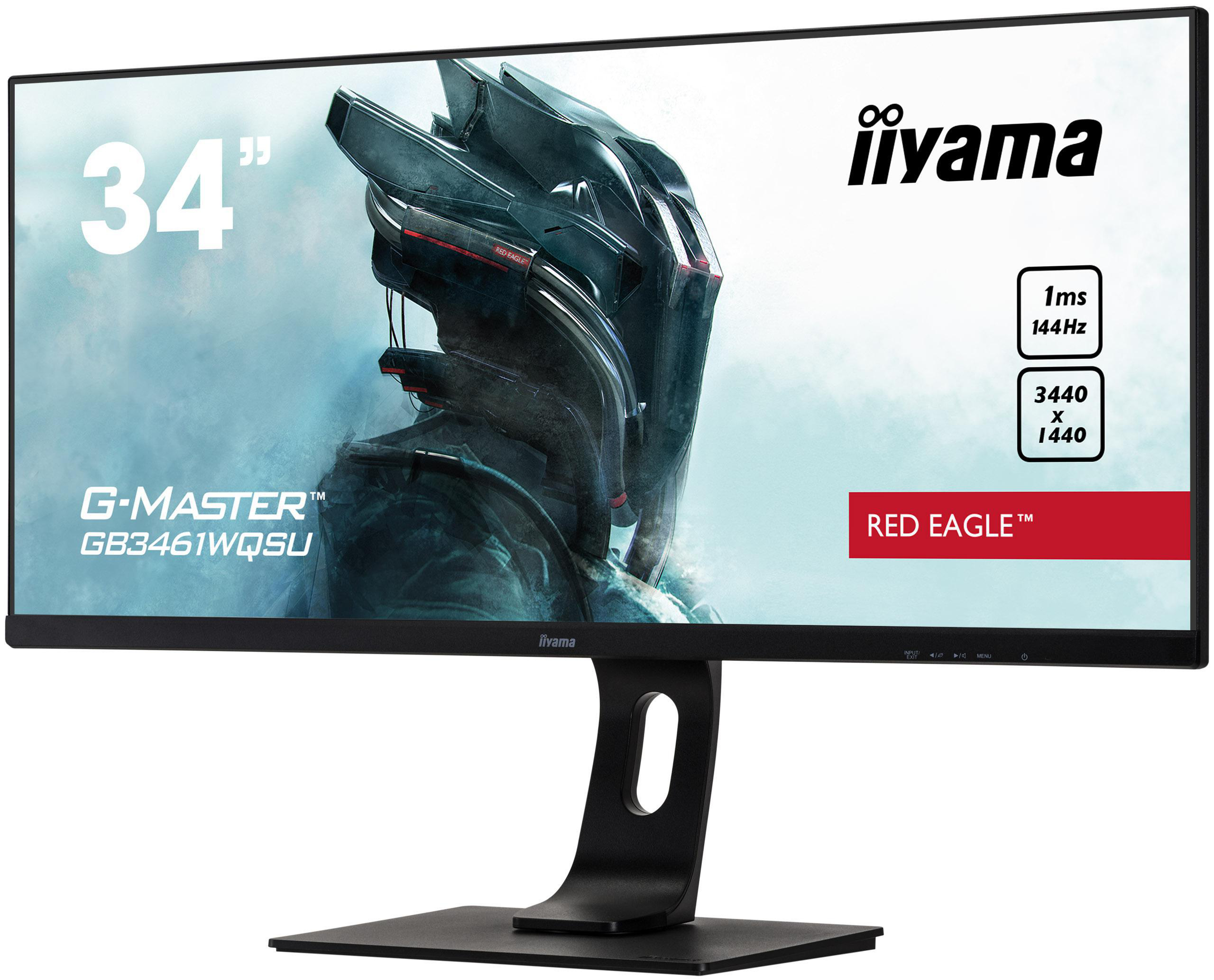 IIYAMA G-MASTER GB3461WQSU-B1 RED EAGLE ™ 34 Zoll  UWQHD  Gaming Monitor  1 ms Reaktionszeit  