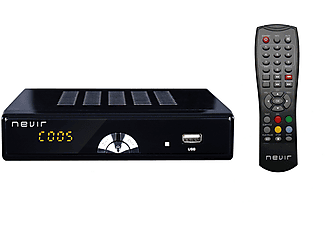 Sintonizador TDT - Nevir NVR-2597TDT2M, DVB-T HD, Grabación y reproducción USB, HDMI, Mando a distancia, Negro