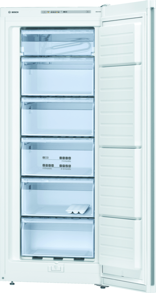 BOSCH GSV24VWF0N 6 Çekmeceli 182 Litre Hacim F Enerji Sınıfı Dikey Tipi Derin Dondurucu Beyaz