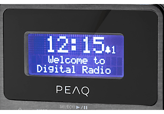 PEAQ PDR 160 BT-B-1 DAB+ Radio, FM, DAB+, Bluetooth, Schwarz