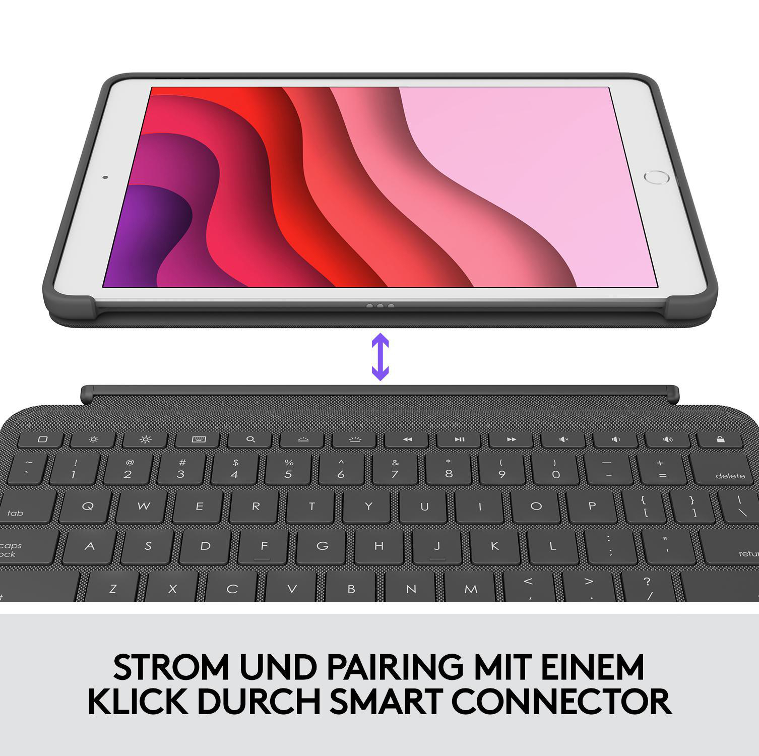 LOGITECH Combo Touch mit Trackpad Tastatur Case für iPad | MediaMarkt