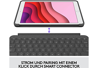 LOGITECH Combo Touch, Tastatur-Case Grau