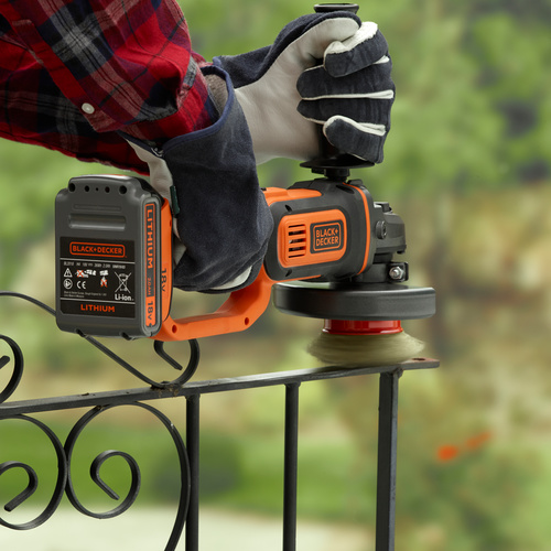 BLACK & DECKER Akku Winkelschleifer 18 V BCG720N-XJ (Ohne Akku & Ladegerät)