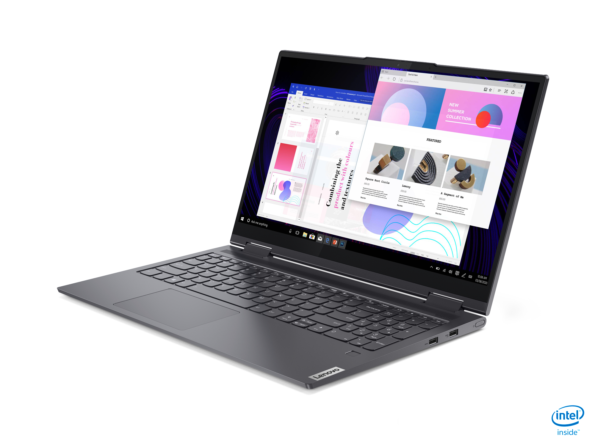 LENOVO Yoga 7i EVO, Convertible mit 15,6 Zoll Display,  Prozessor, 16 GB RAM, 512 GB SSD, Iris Xe Grafik, Schiefergrau
