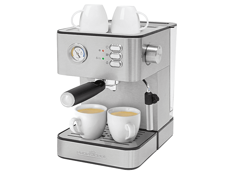 Profi Cook PC-ES 1209 Siebträgermaschine (Silber, 850 Watt, 20 bar) — Foto 2 von 5