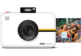 Cámara instantánea - Kodak Steptpuch W, 13 MP, Bluetooth, Grabación HD, MicroSD, Pantalla táctil 3.5", Blanco