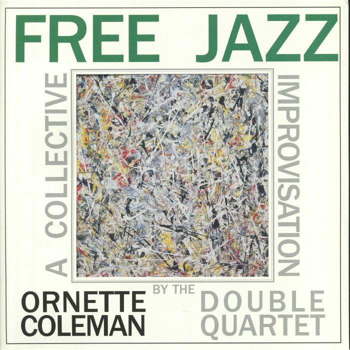 Az 'Free Jazz: A Collective Improvisation' album borítója Ornette Coleman-tól. Absztrakt művészet.