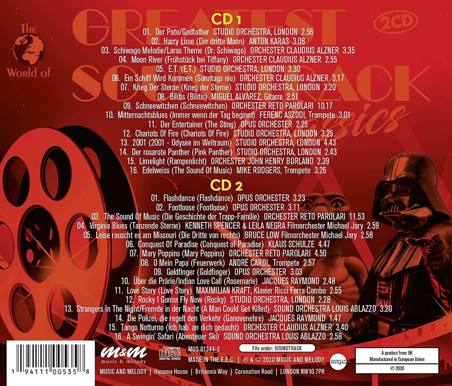 CD-Albumcover mit Titelliste.