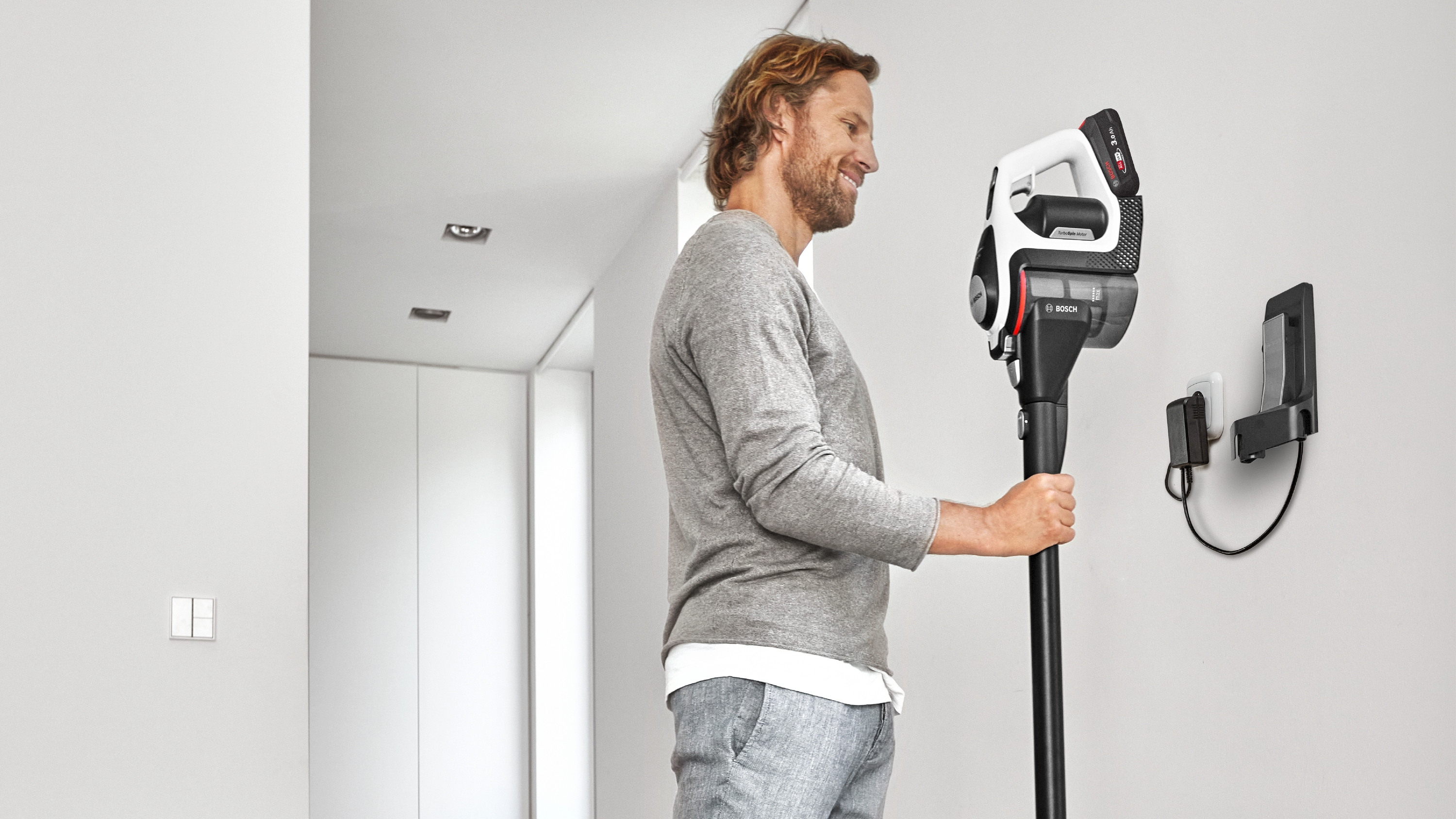 BOSCH BKS8214W Akkubetrieb Stielsauger