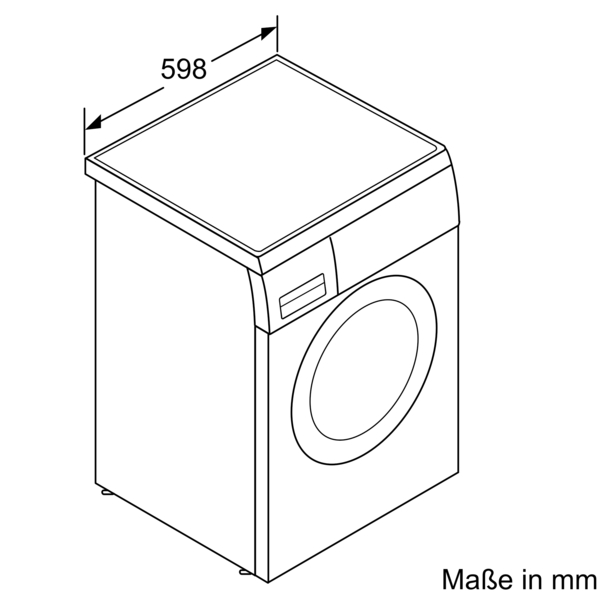 Waschmaschine 28 6 30 U/Min., kg, (8,0 1400 T Serie BOSCH WUU C)