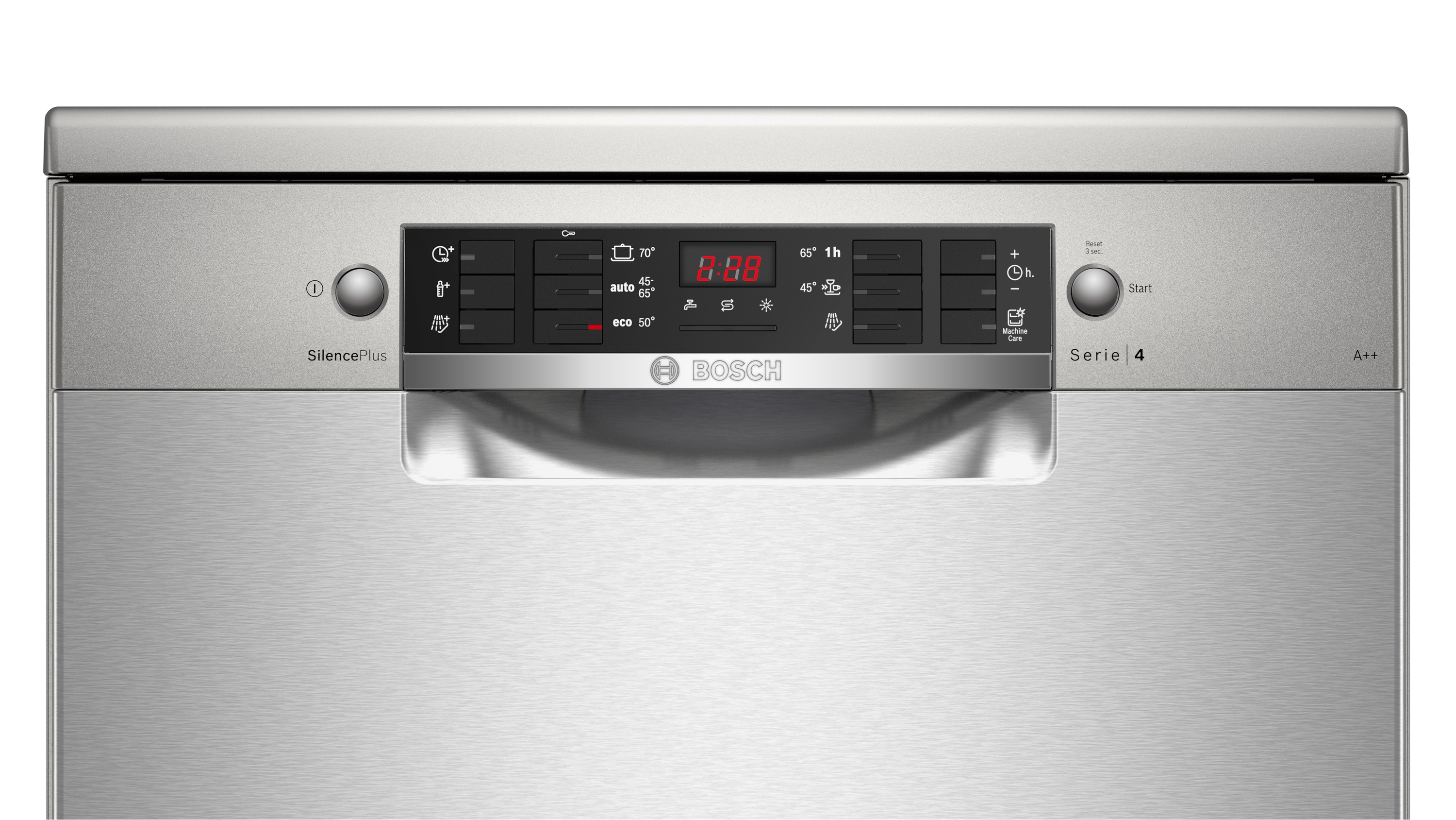 Lavavajillas - Bosch SMS46JI06E, 9,5l, Independiente, 6 programas, 12 servicios,  Inox