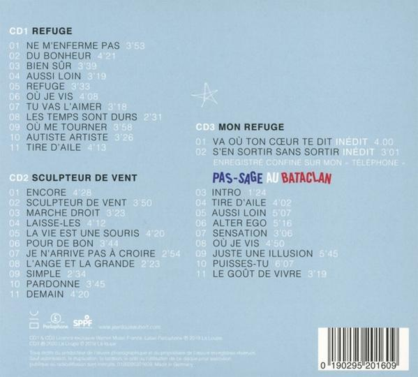 CD-Hülle mit Titellisten und CD-Details.