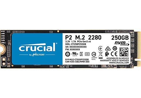 CRUCIAL P2 250GB PCIe NVMe M2 SSD