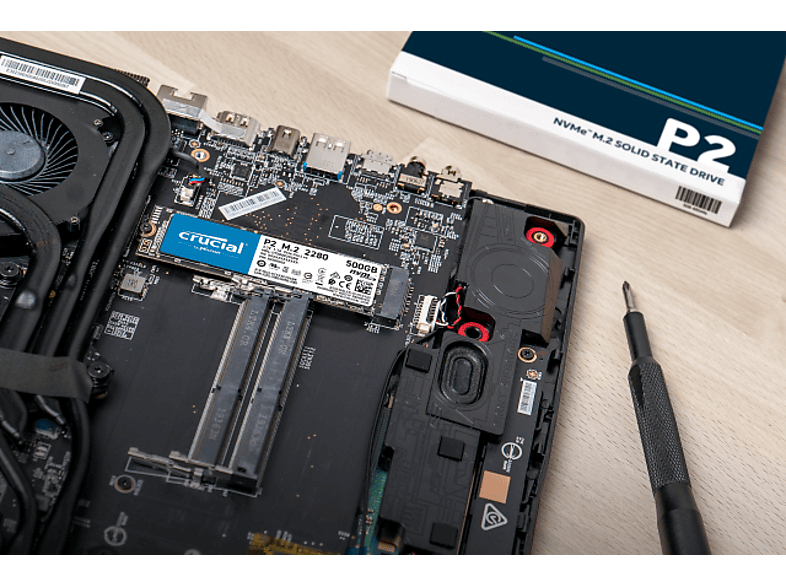 CRUCIAL P2 500GB PCIe NVMe M2 SSD | MediaMarkt