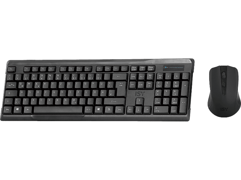 ISY IDE-2500, Tastatur & Maus Set, kabellos, Schwarz Tastatur & Maus Set  kaufen | SATURN