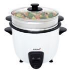 Reiskocher mit Dampfgarer 1.5l Weiß