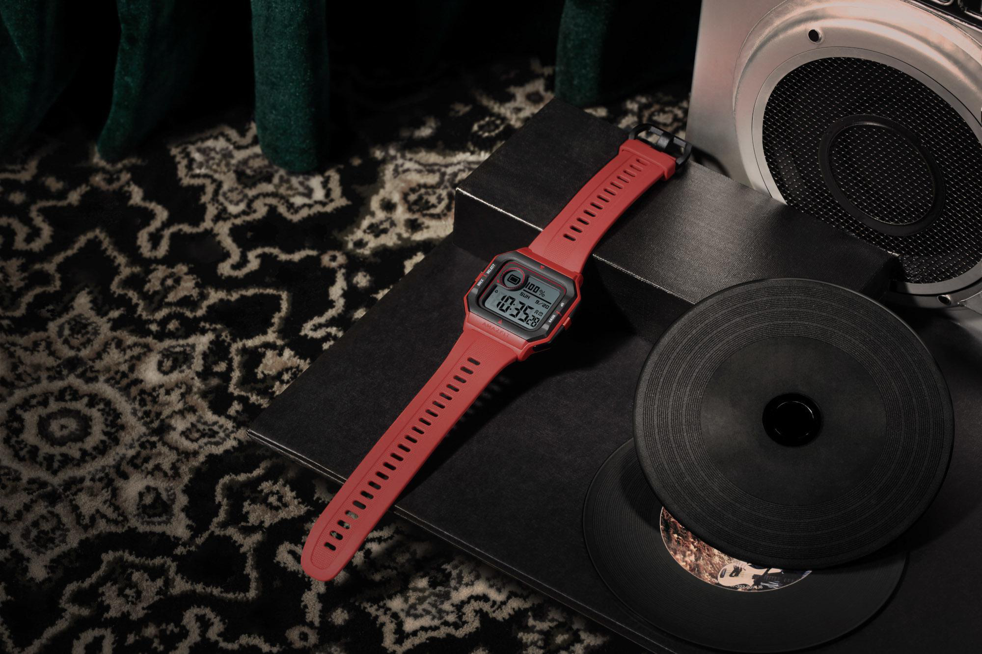 AMAZFIT Neo Retro -, Fitness Tracker, 86 mm + 120 mm, Red