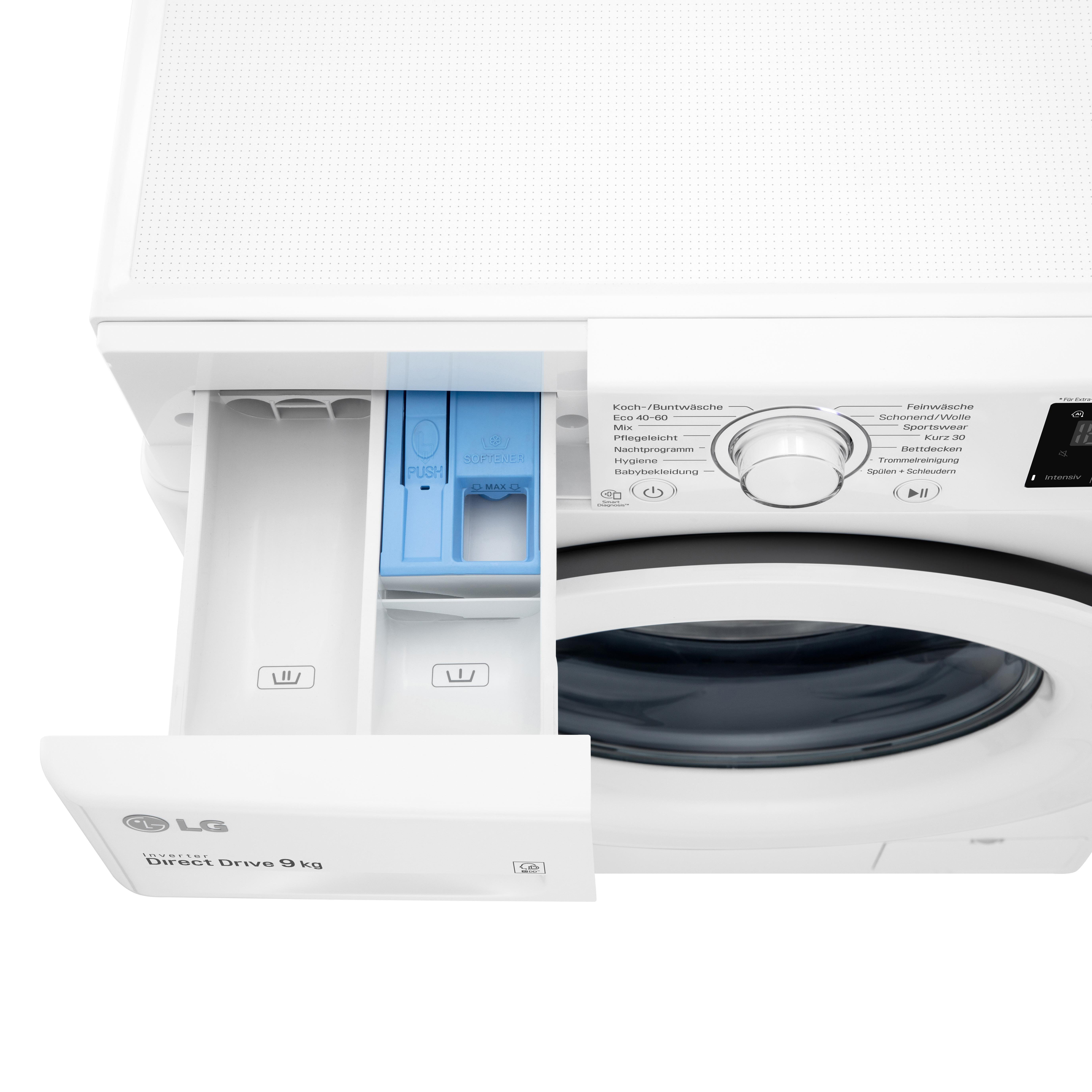 LG F14WM9EN0E Waschmaschine (9 kg, 1350 U/Min., D)