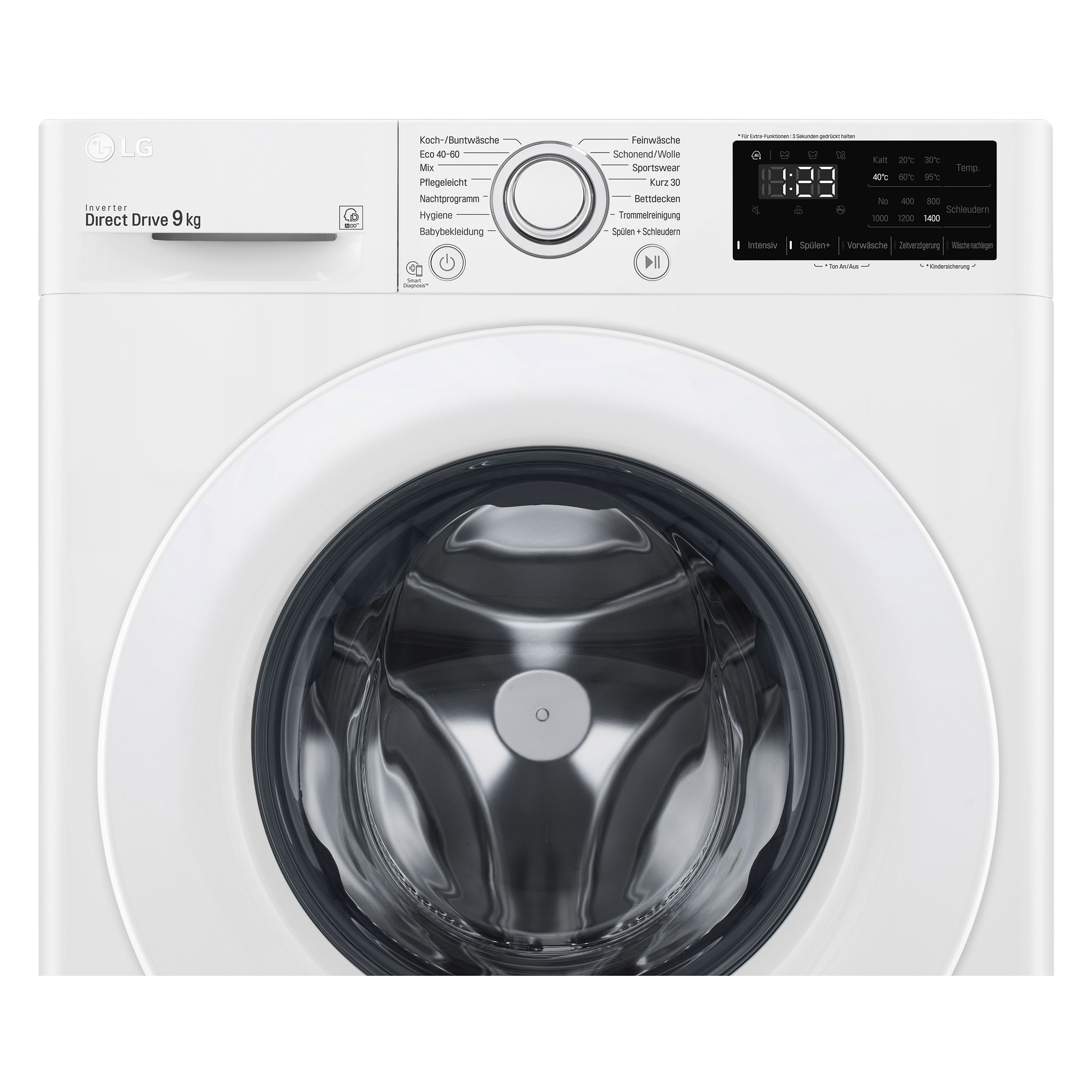 LG F14WM9EN0E Waschmaschine (9 kg, 1350 U/Min., D)