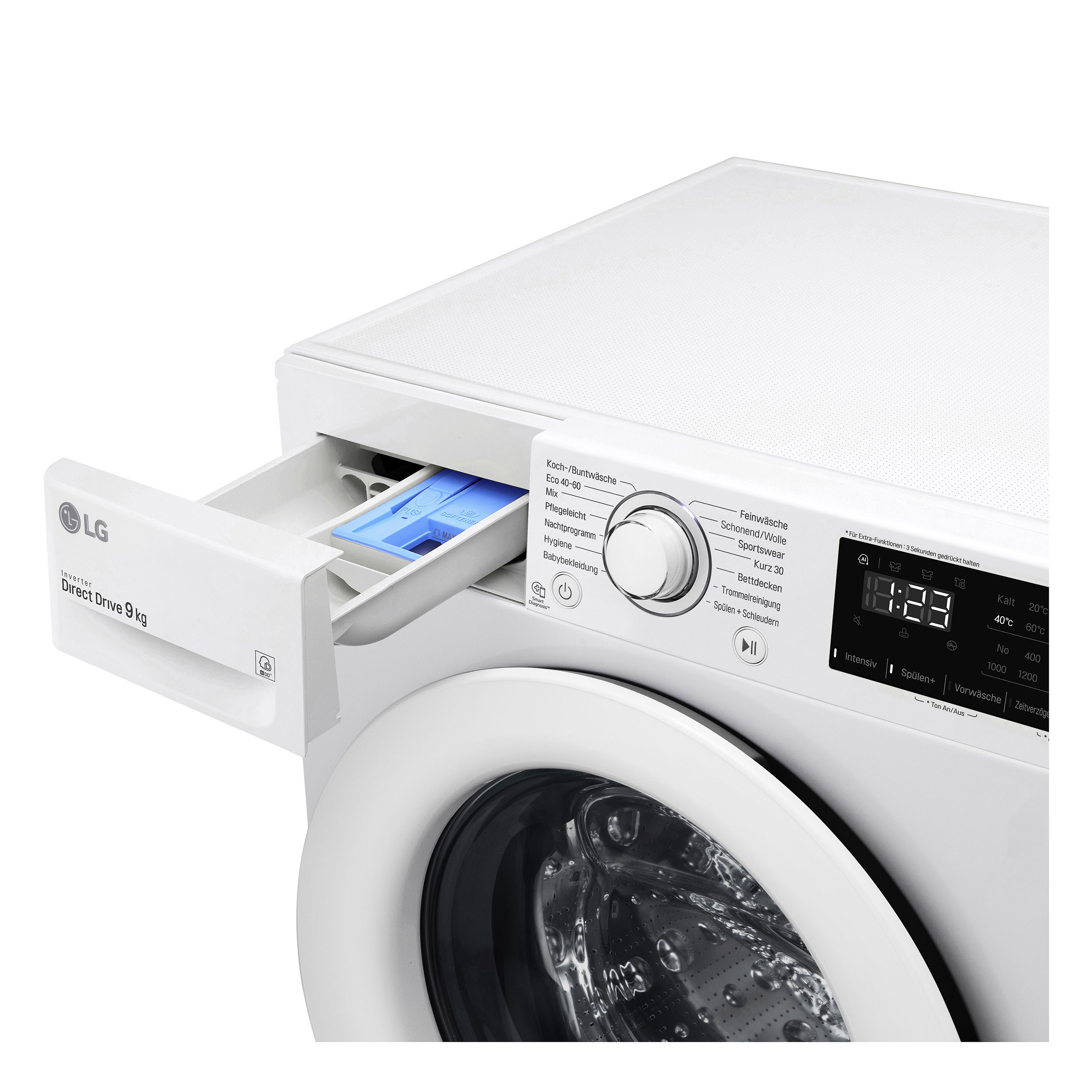 LG F14WM9EN0E Waschmaschine (9 kg, 1350 U/Min., D)