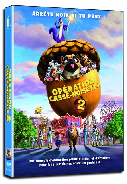 Boîtier DVD d'un film d'animation avec divers personnages et un titre.