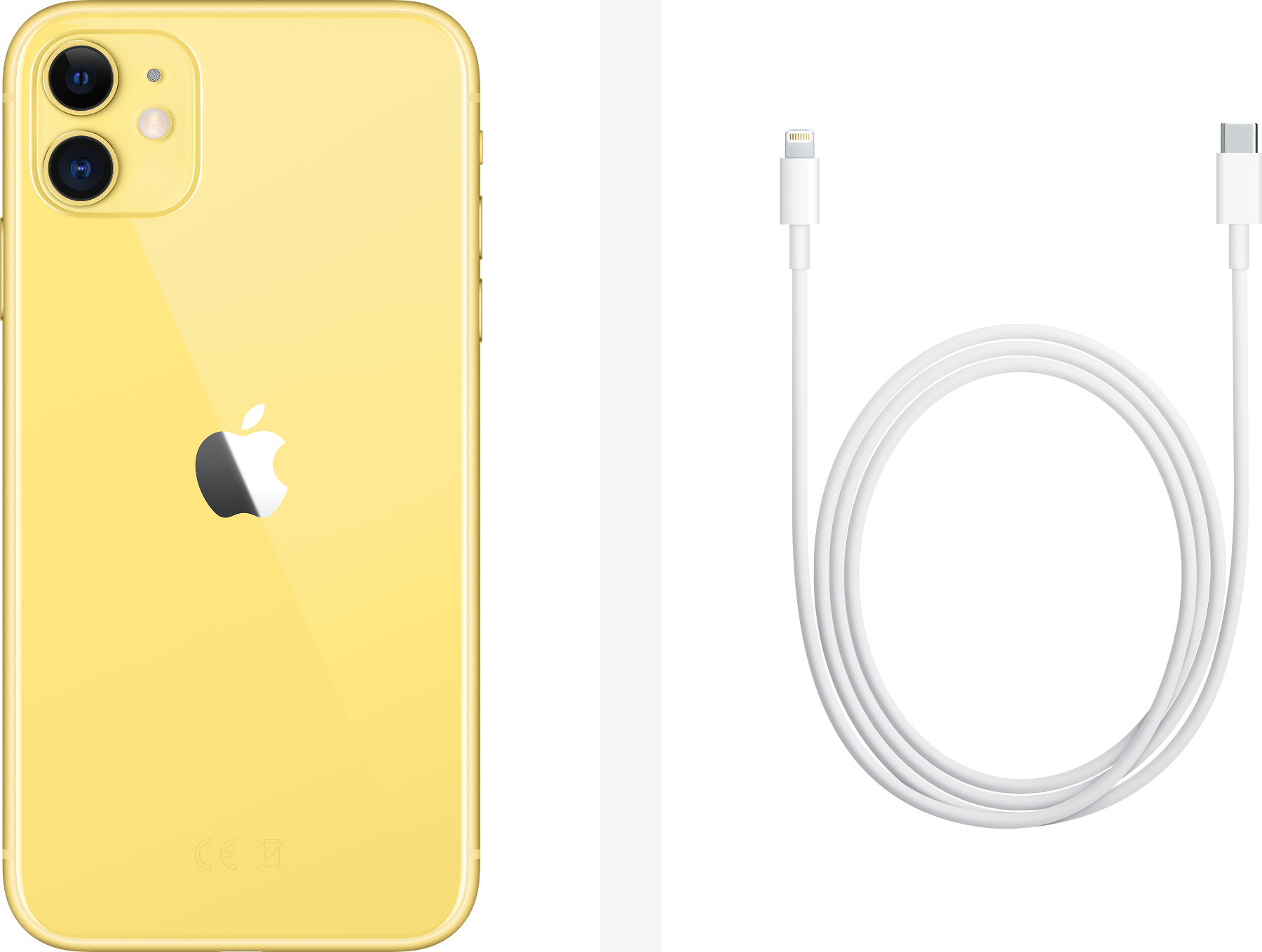 APPLE iPhone 11 (2020) - Smartphone (6.1 ", 128 GB, Yellow)