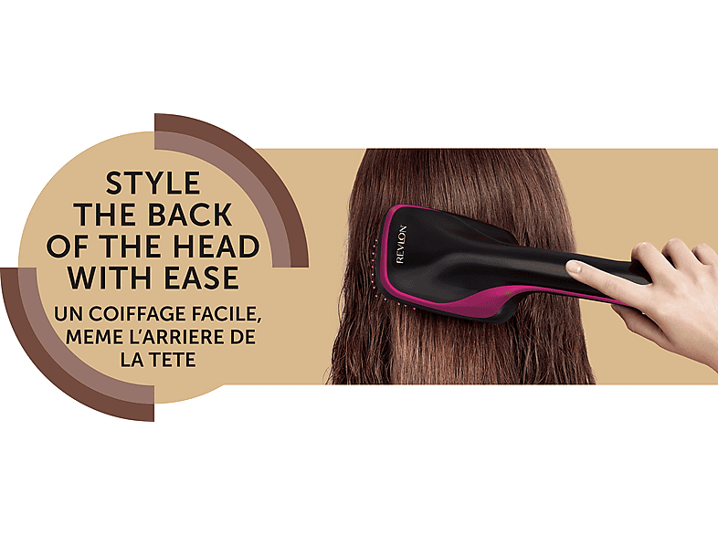 REVLON RVDR5212E2 Salon One-Step | Warmluftbürste (Schwarz/Rosa
