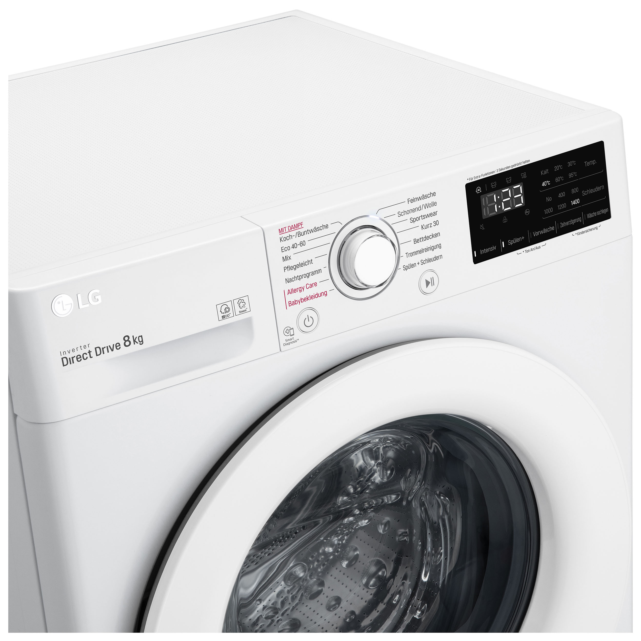LG F14WM8LN0E Waschmaschine (8 kg, 1360 U/Min., D)