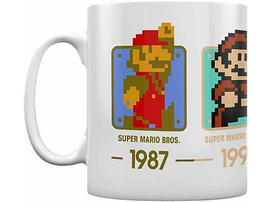 PYRAMID Super Mario: Dates - Tasse (Weiss)