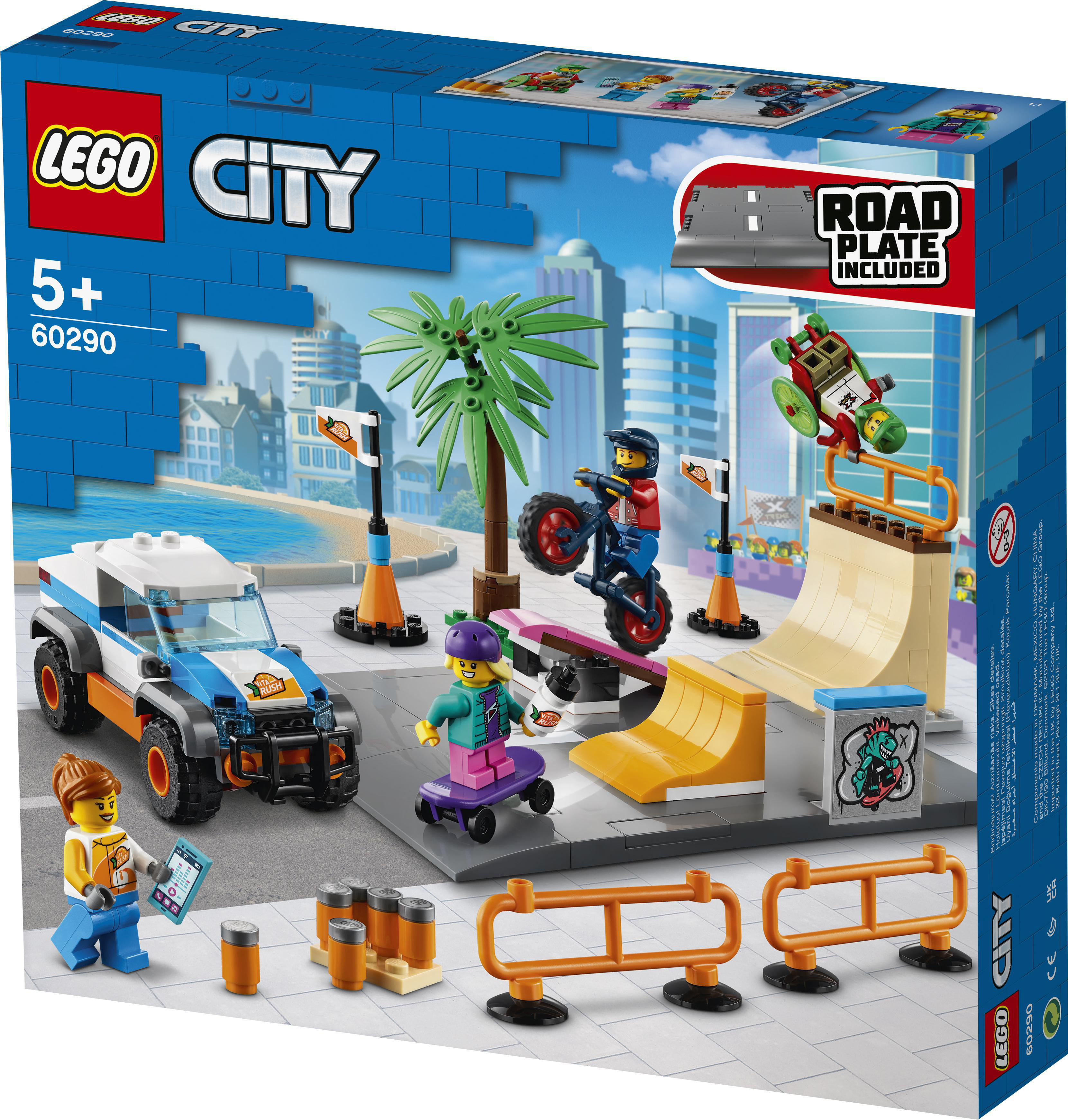 LEGO City 60290 Skate Park Bausatz, Mehrfarbig