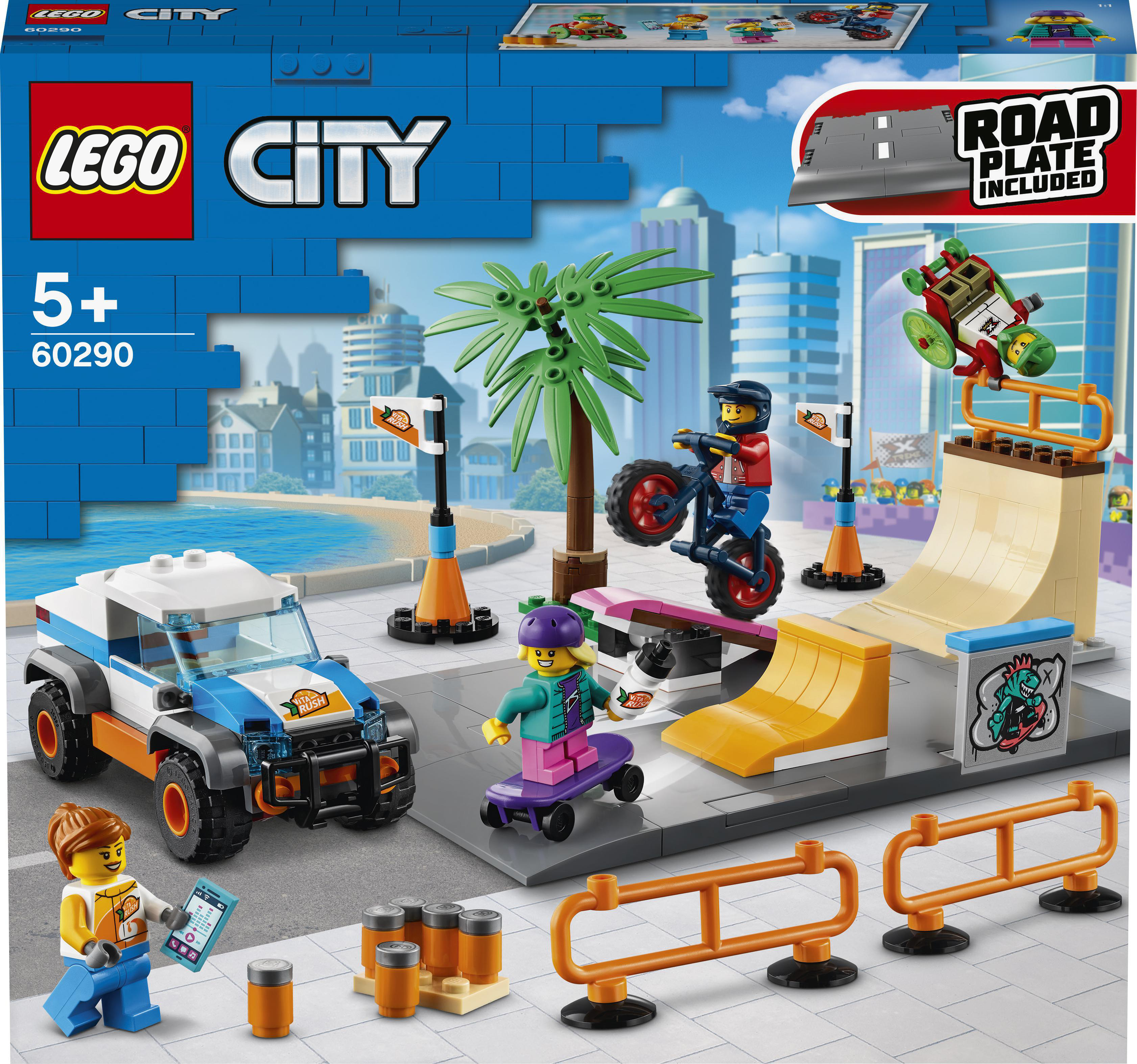 LEGO City 60290 Skate Park Bausatz, Mehrfarbig
