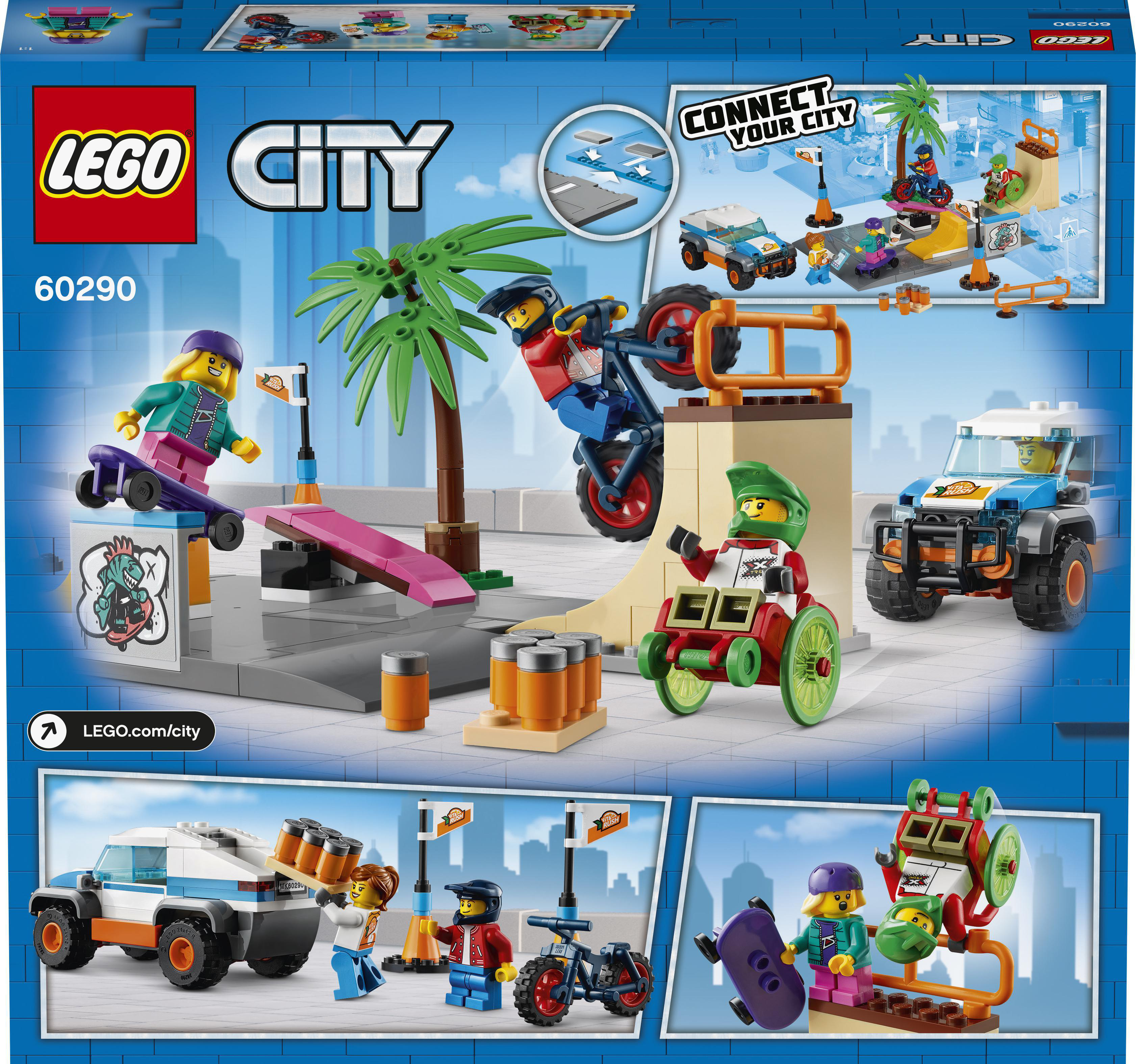 LEGO City 60290 Skate Park Bausatz, Mehrfarbig