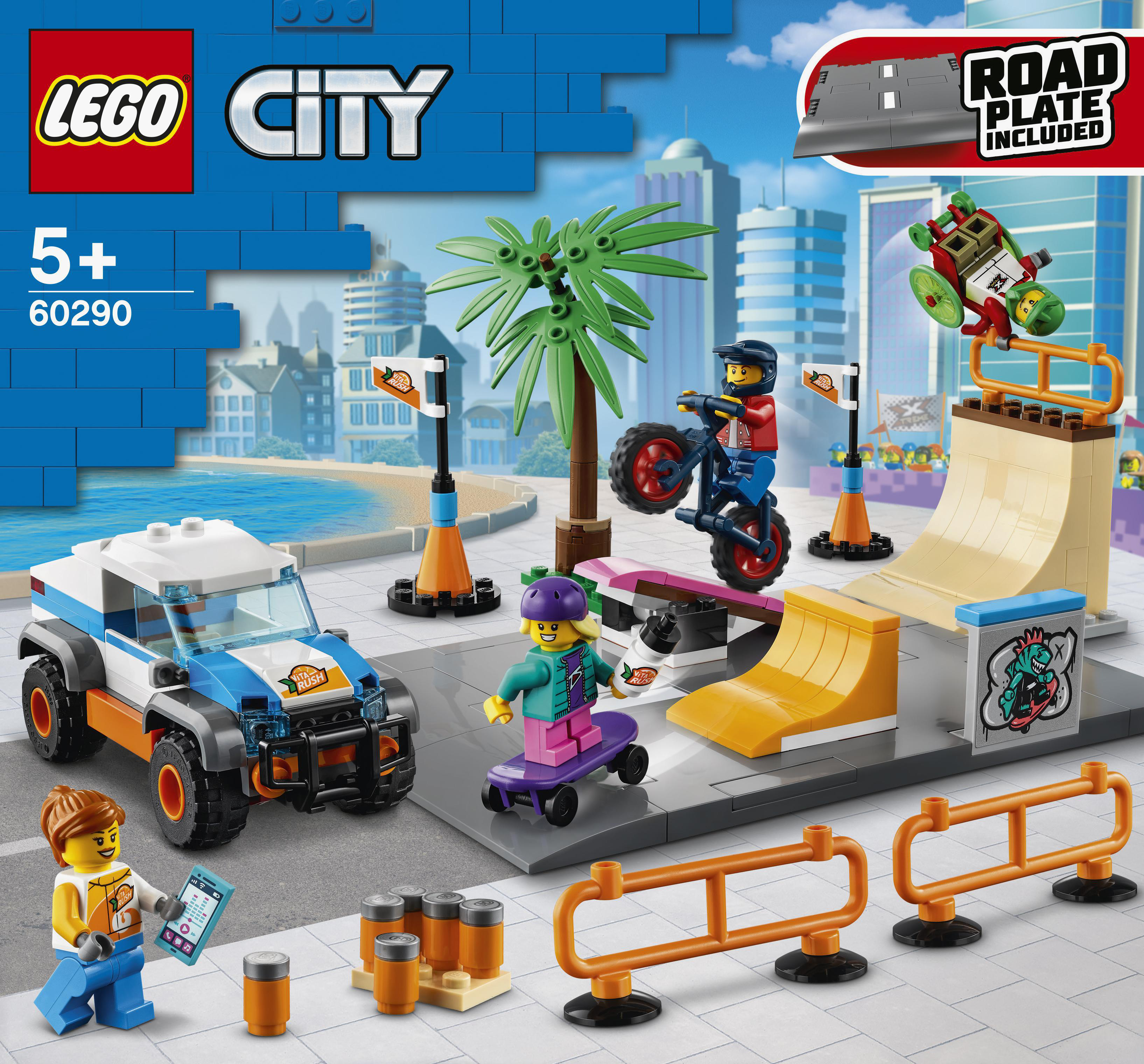 LEGO City 60290 Skate Park Bausatz, Mehrfarbig
