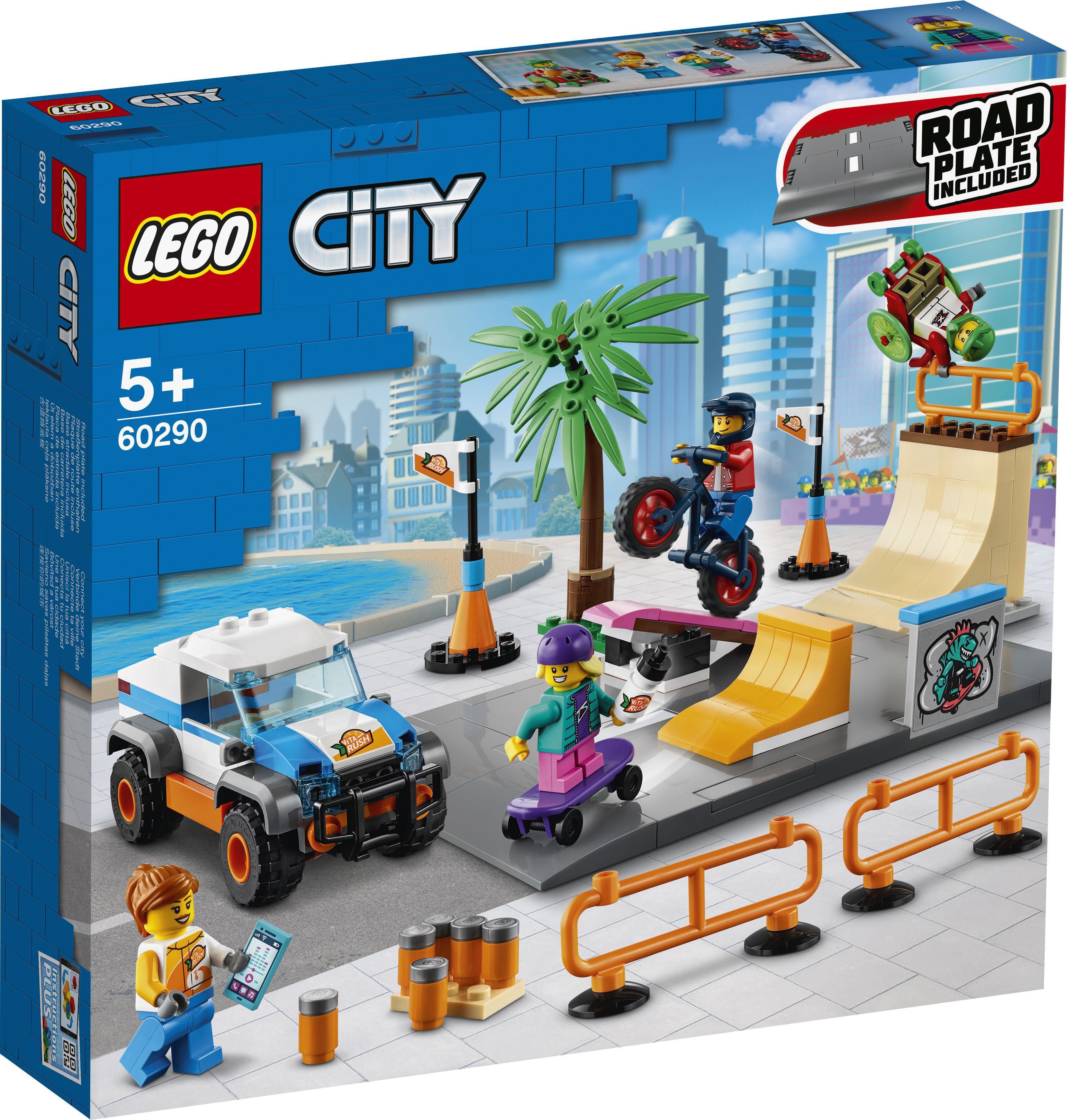 LEGO City 60290 Skate Park Bausatz, Mehrfarbig