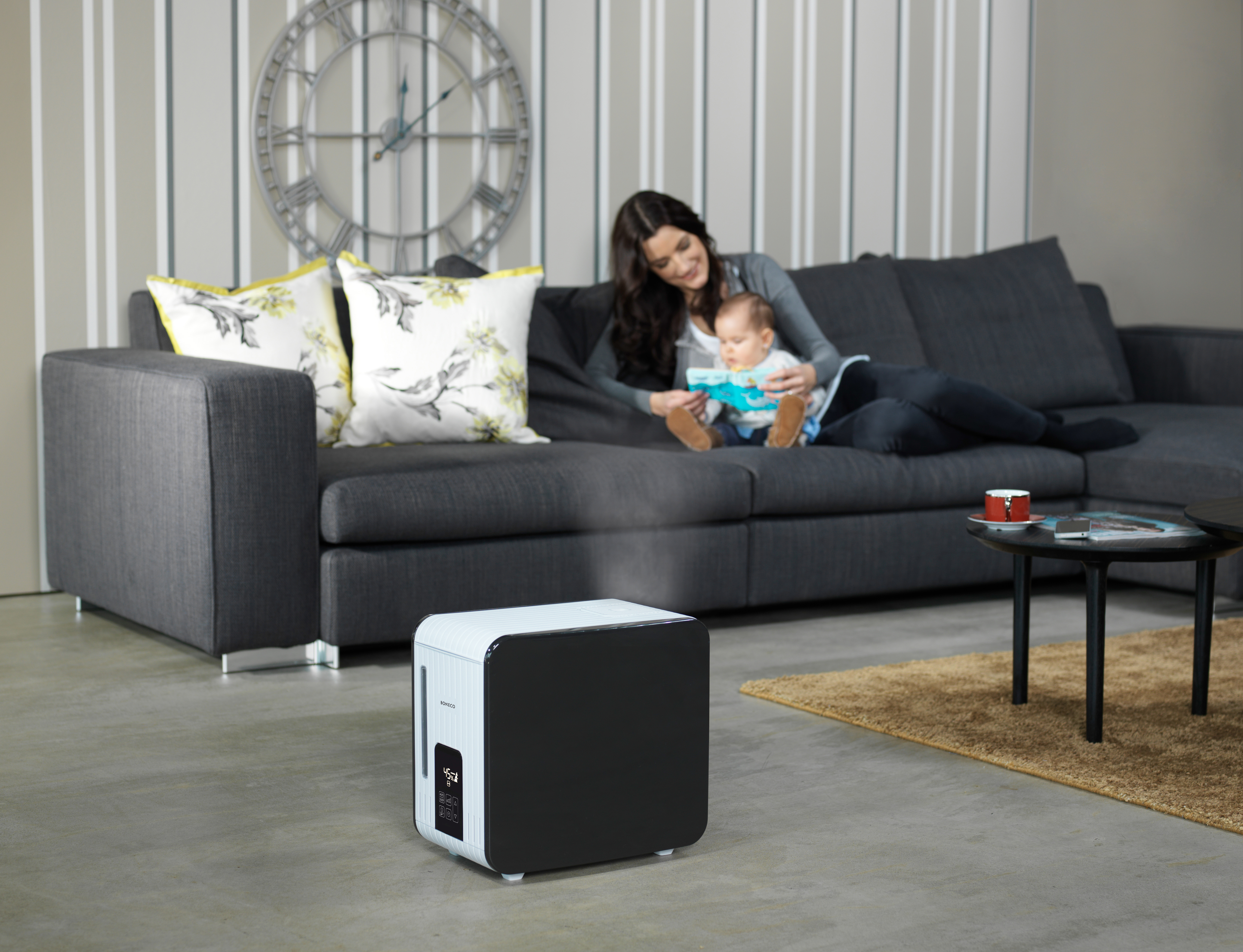 BONECO S 450 Luftbefeuchter Schwarz (480 Watt, Raumgröße: 60 m²)