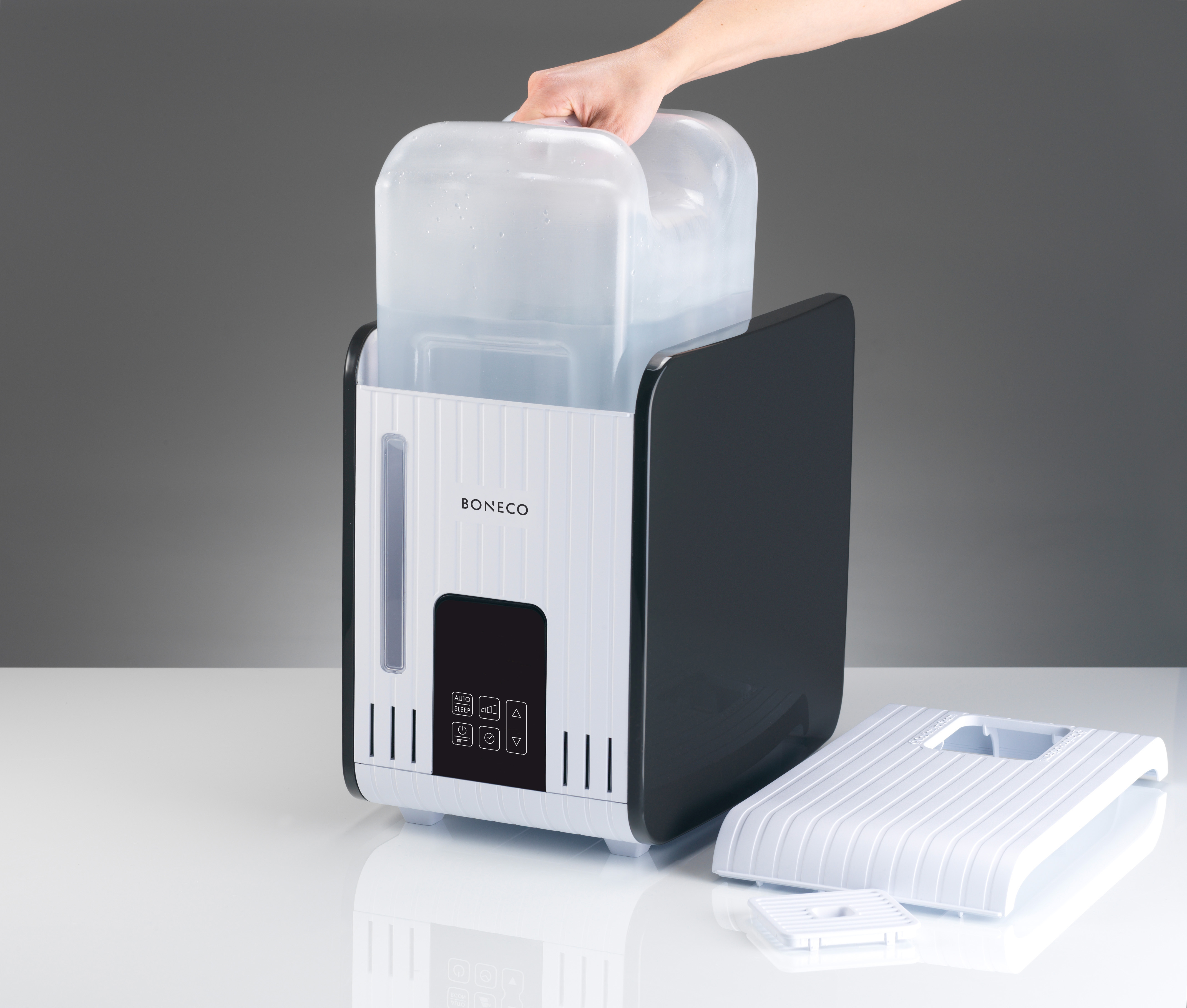 BONECO S 450 Luftbefeuchter Schwarz (480 Watt, Raumgröße: 60 m²)