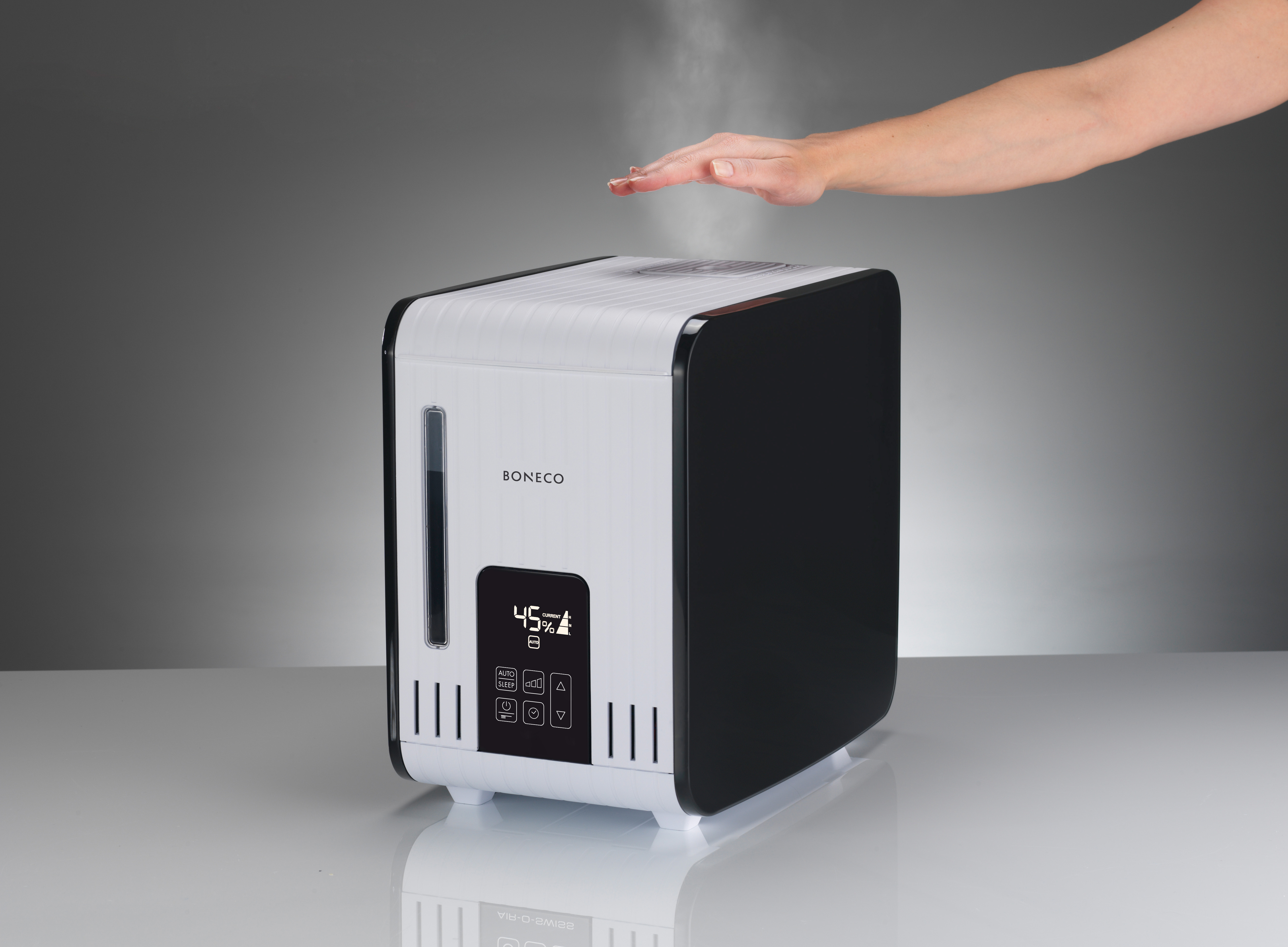 BONECO S 450 Luftbefeuchter Schwarz (480 Watt, Raumgröße: 60 m²)
