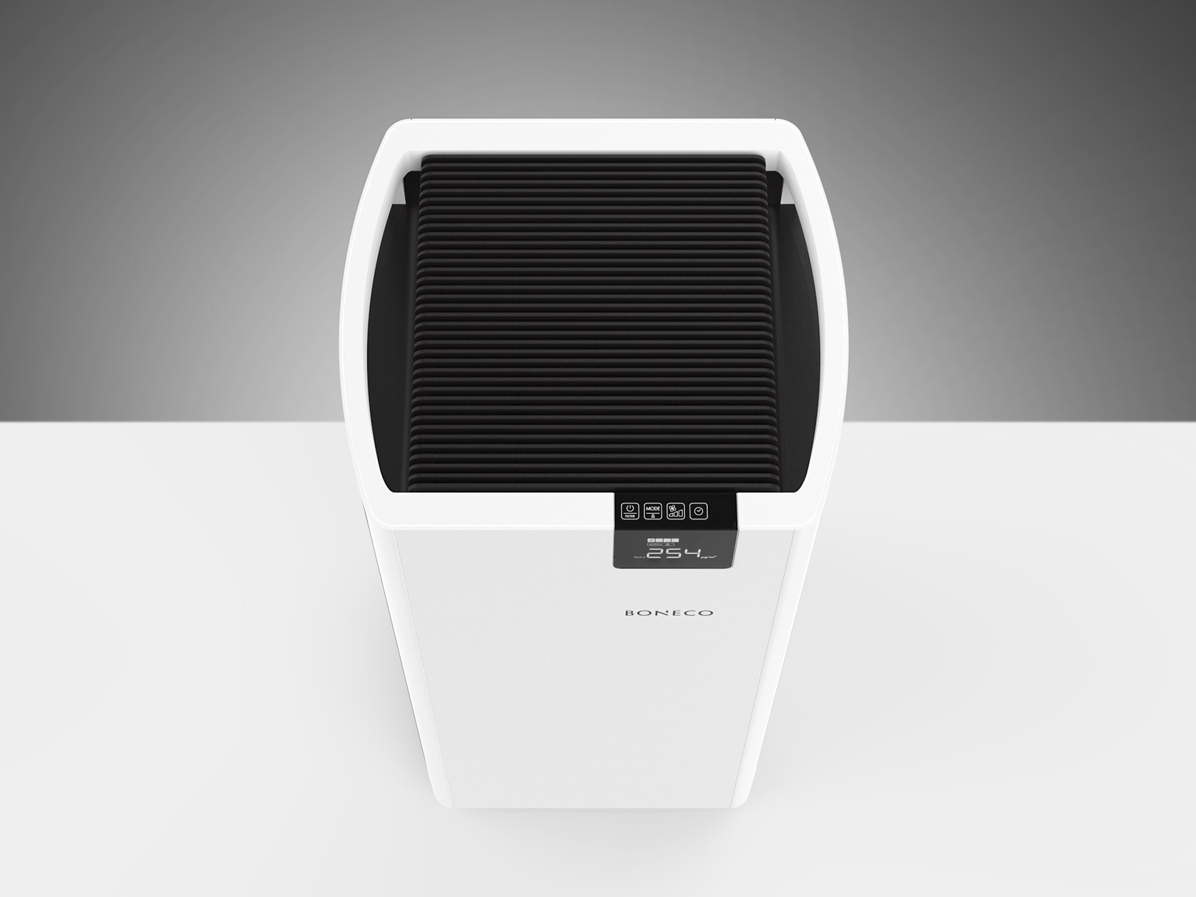 BONECO 44743 P700 Luftreiniger Weiß/Schwarz (67 Watt, Raumgröße: 200 m², Vorfilter, HEPA Filter, Aktivkohlefilter)