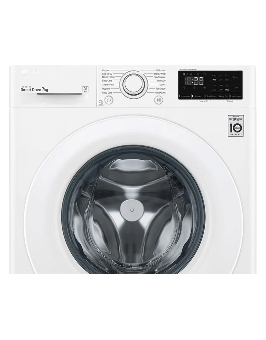 LG F4WN207N3E elöltöltős mosógép