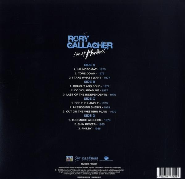 Rory Gallagher - Live At Montreux  - (Vinyl)