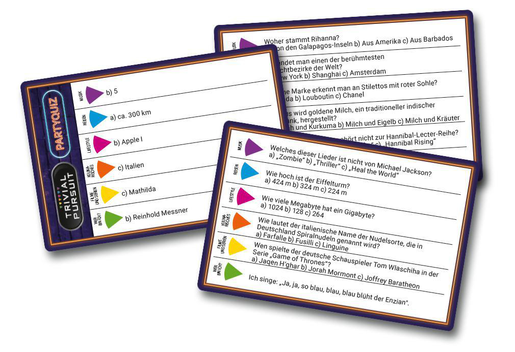 WINNING MOVES Trivial Partyquiz Mehrfarbig Pursuit