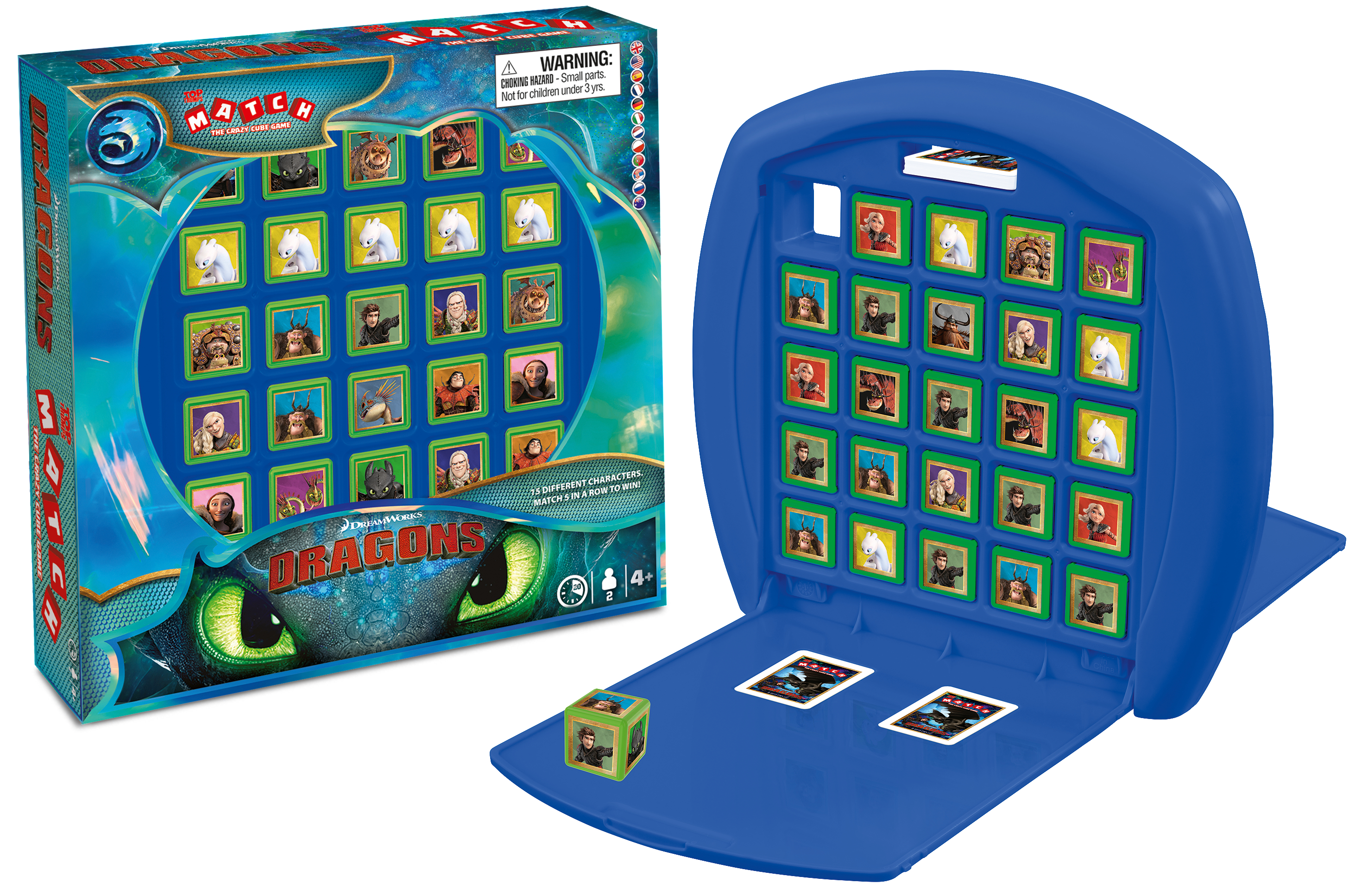 WINNING MOVES Top Trumps Match - Dragons Gesellschaftsspiel Mehrfarbig