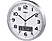 HAMA Extra - Horloge murale (Argent/Blanc)