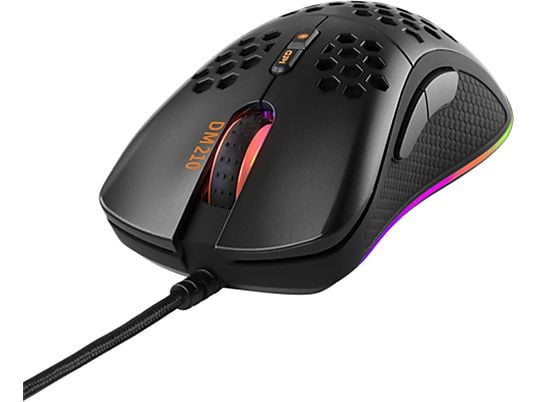 DELTACO DM210 - Gaming Mouse, Connessione con cavo, 6400 dpi, Nero